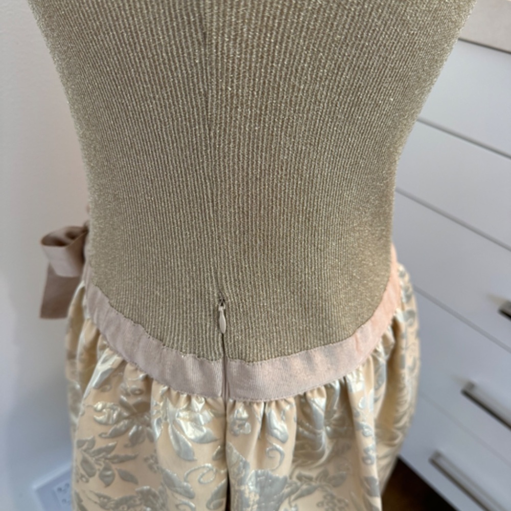 Moschino Perfect Party Dress - Gold Size 10 - Picture 9 of 14